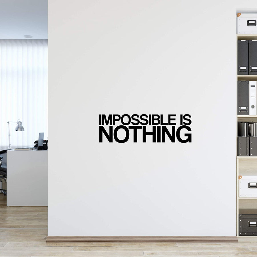 Impossible is Nothing Wall Decal Sticker