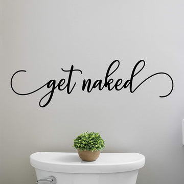 Get Naked Wall Decal Sticker