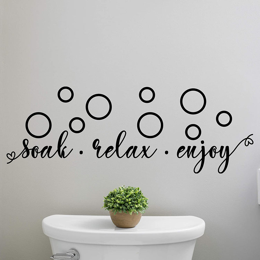 Soak Relax Enjoy Wall Decal Sticker