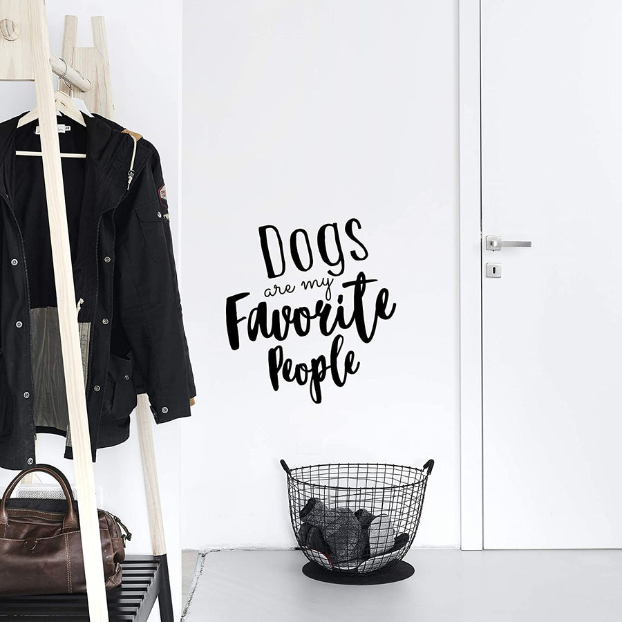 Dogs are My Favorite People Wall Decal Sticker