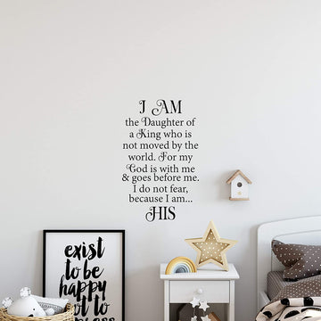 I Am The Daughter of a King Wall Wall Decal Sticker