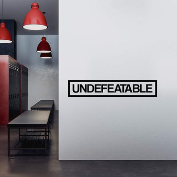 Undefeatable Wall Decal Sticker