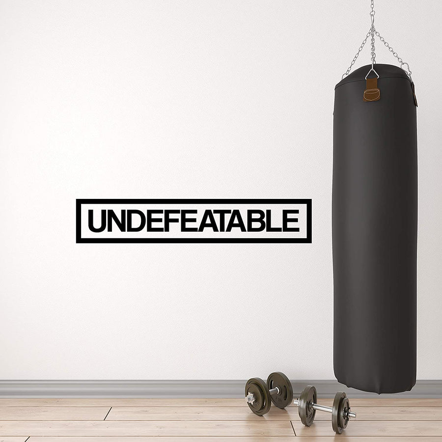 Undefeatable Wall Decal Sticker
