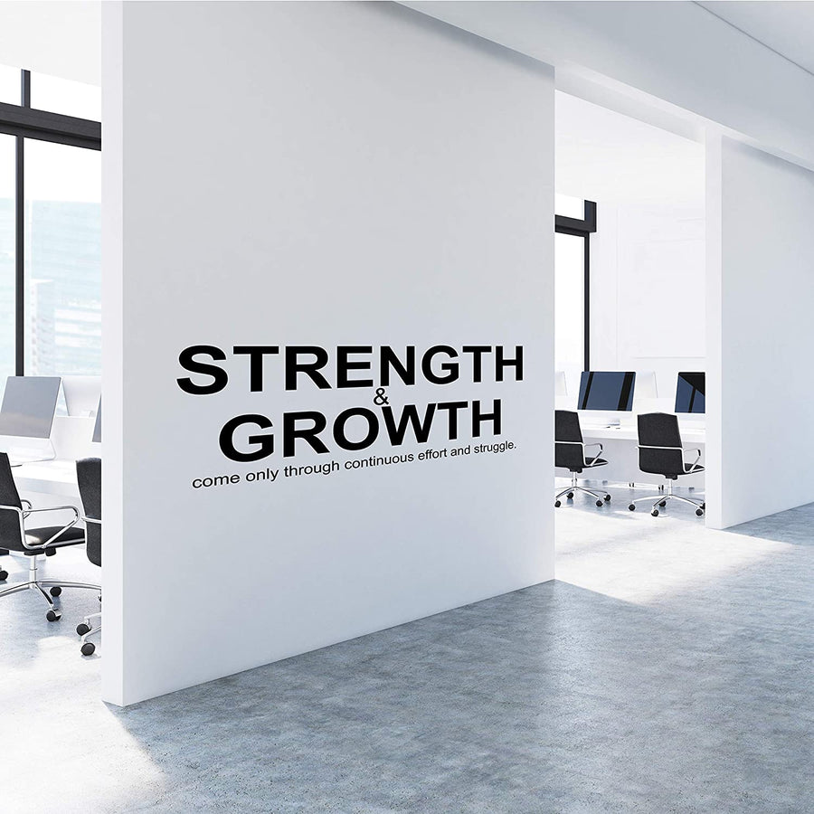 Strength and Growth Come Only Through Continuous Effort and Struggle Wall Decal Sticker
