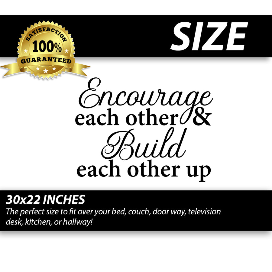 Encourage Each Other & Build Each Other Up Wall Decal