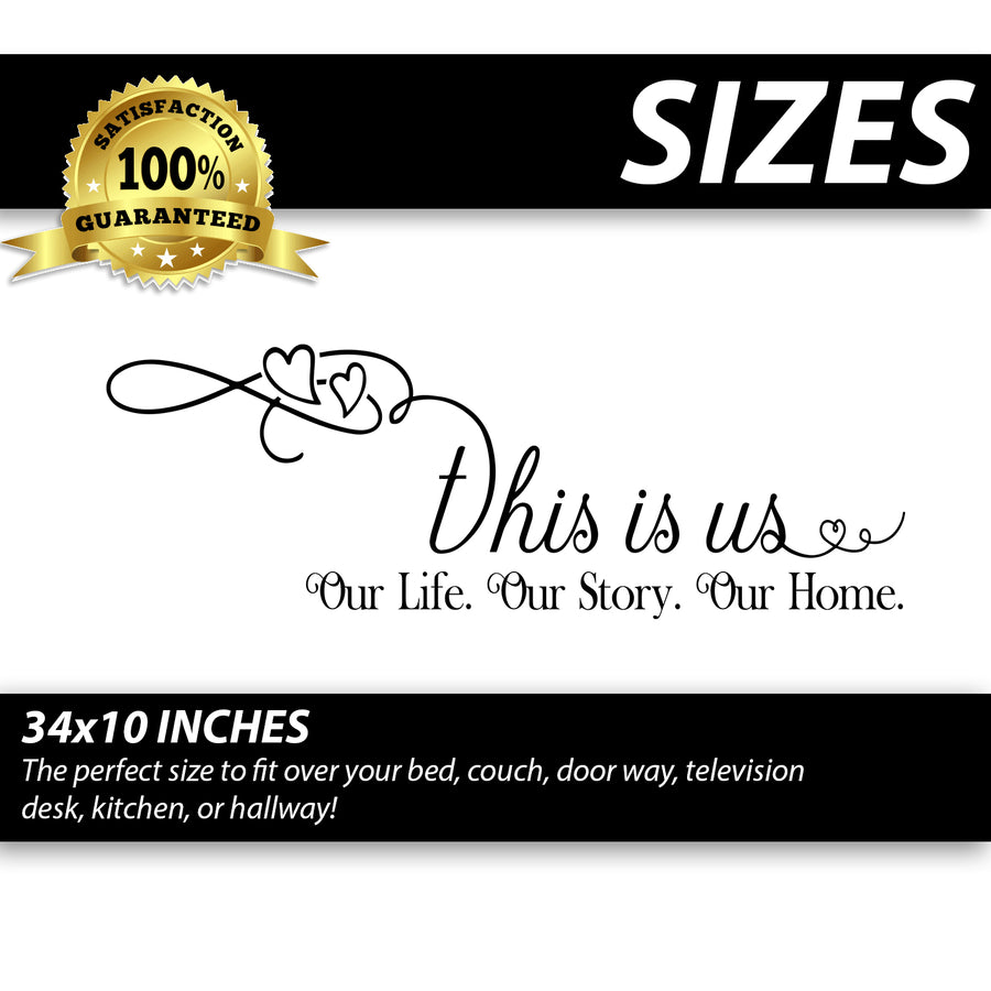 This is Us Our Life Story Wall Decal Sticker
