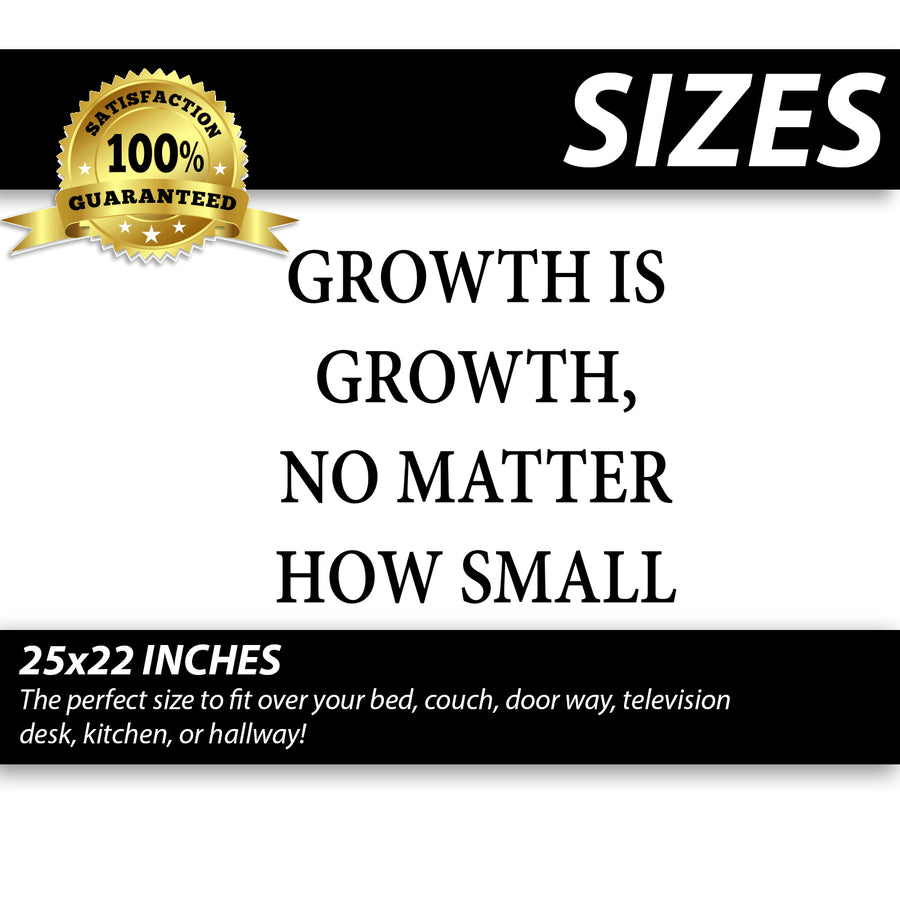 Growth is Growth No Matter How Small Wall Decal Sticker