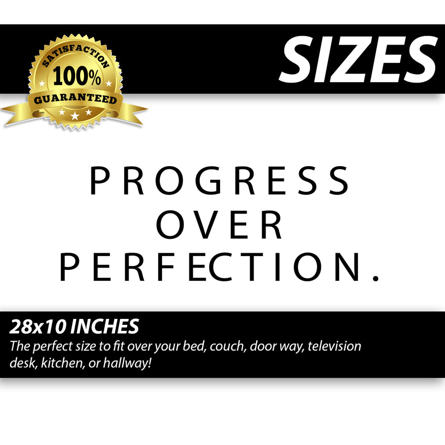Progress Over Perfection Wall Decal Sticker